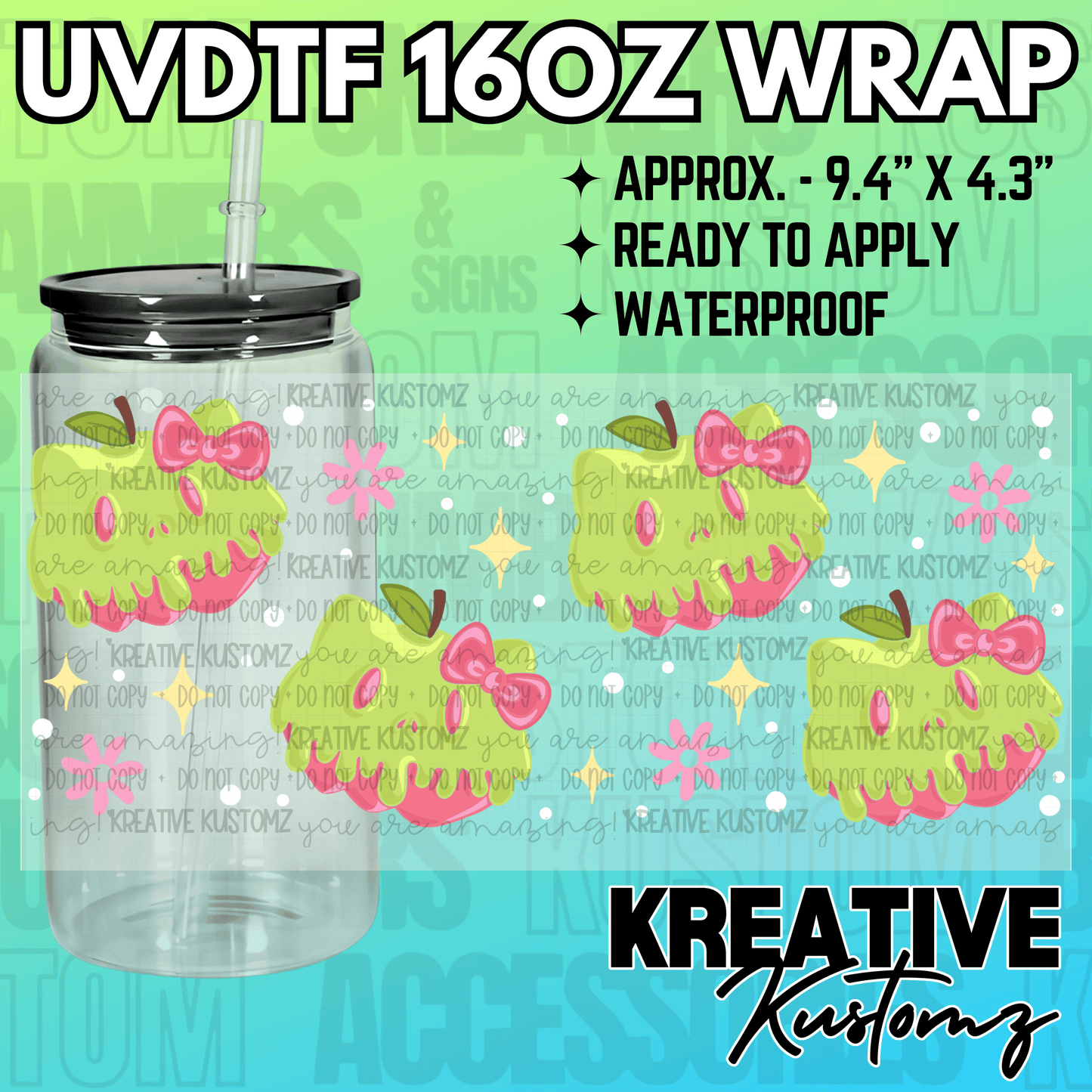 KK-2278 | UVDTF | 16oz Glass Can Libbey Wrap