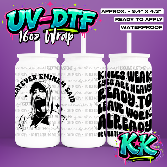 0002 | UV DTF Cup Wrap for 16oz Libbey Glass
