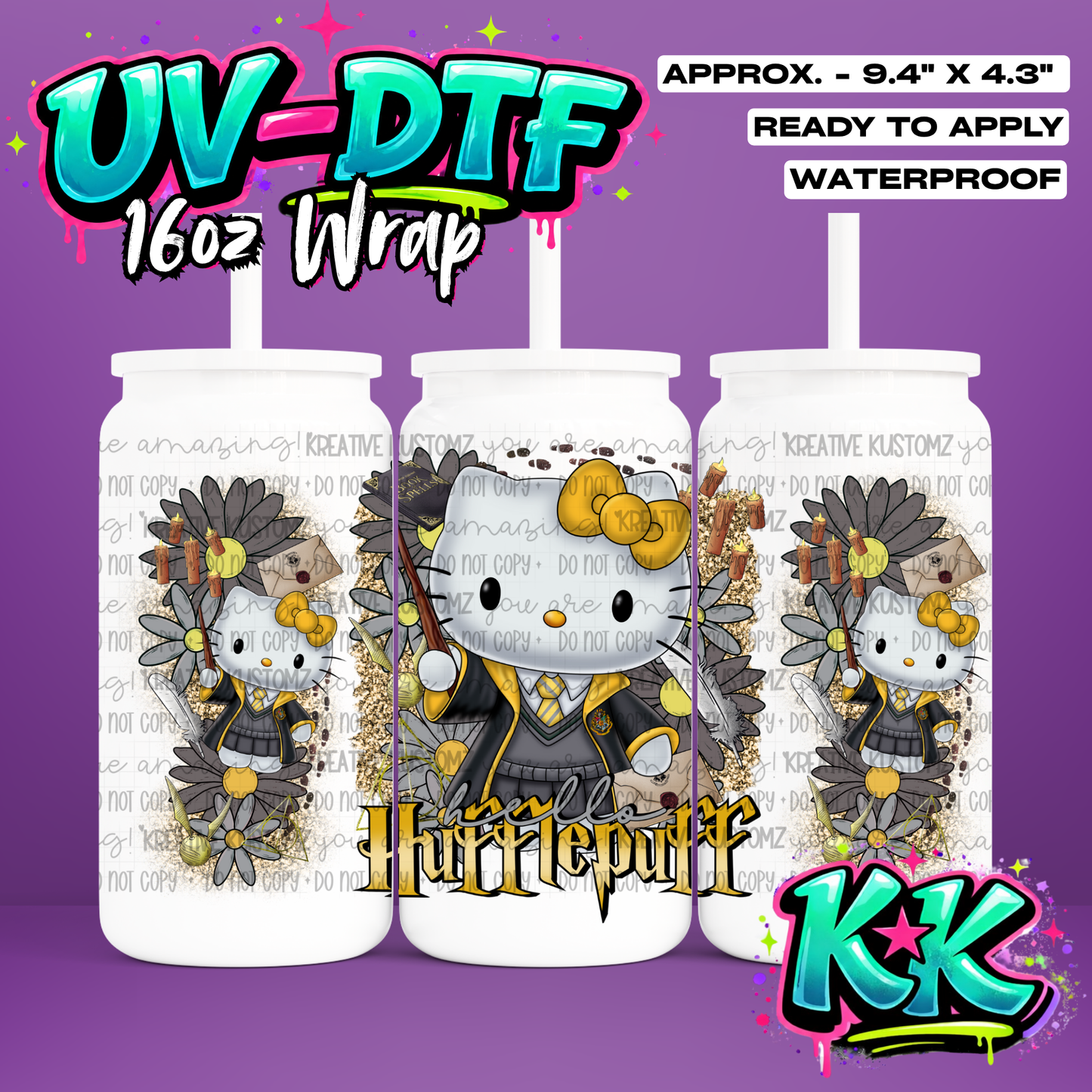 0013 | UV DTF Cup Wrap for 16oz Libbey Glass