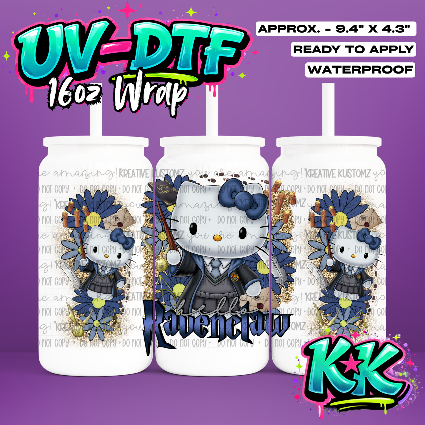 0014 | UV DTF Cup Wrap for 16oz Libbey Glass