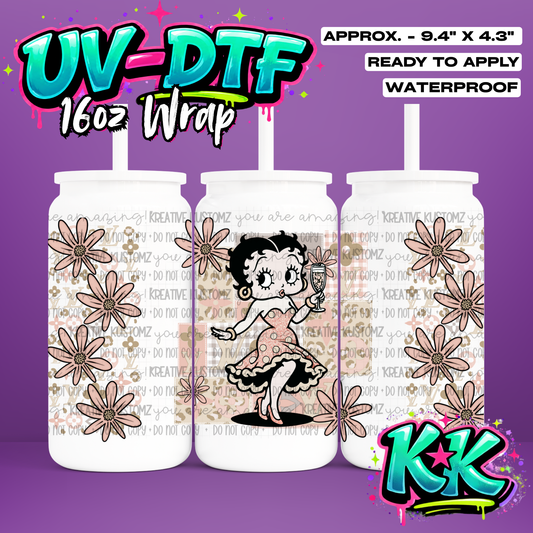 RTS | UV DTF Cup Wrap for 16oz Libbey Glass