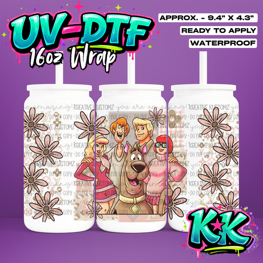 0058 | UV DTF Cup Wrap for 16oz Libbey Glass