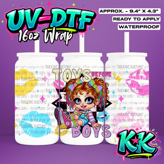 RTS | UV DTF Cup Wrap for 16oz Libbey Glass