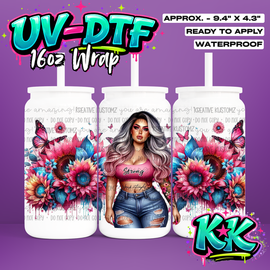 RTS | UV DTF Cup Wrap for 16oz Libbey Glass