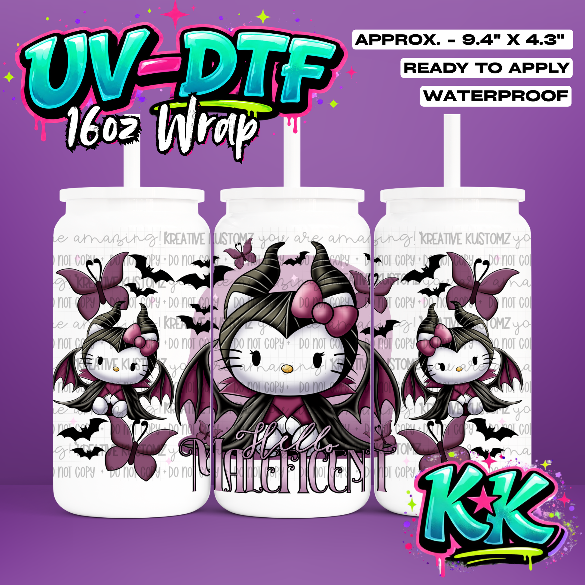 73 | UV DTF Cup Wrap for 16oz Libbey Glass