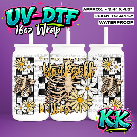 90 | UV DTF Cup Wrap for 16oz Libbey Glass