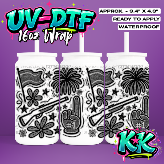 94 | UV DTF Cup Wrap for 16oz Libbey Glass