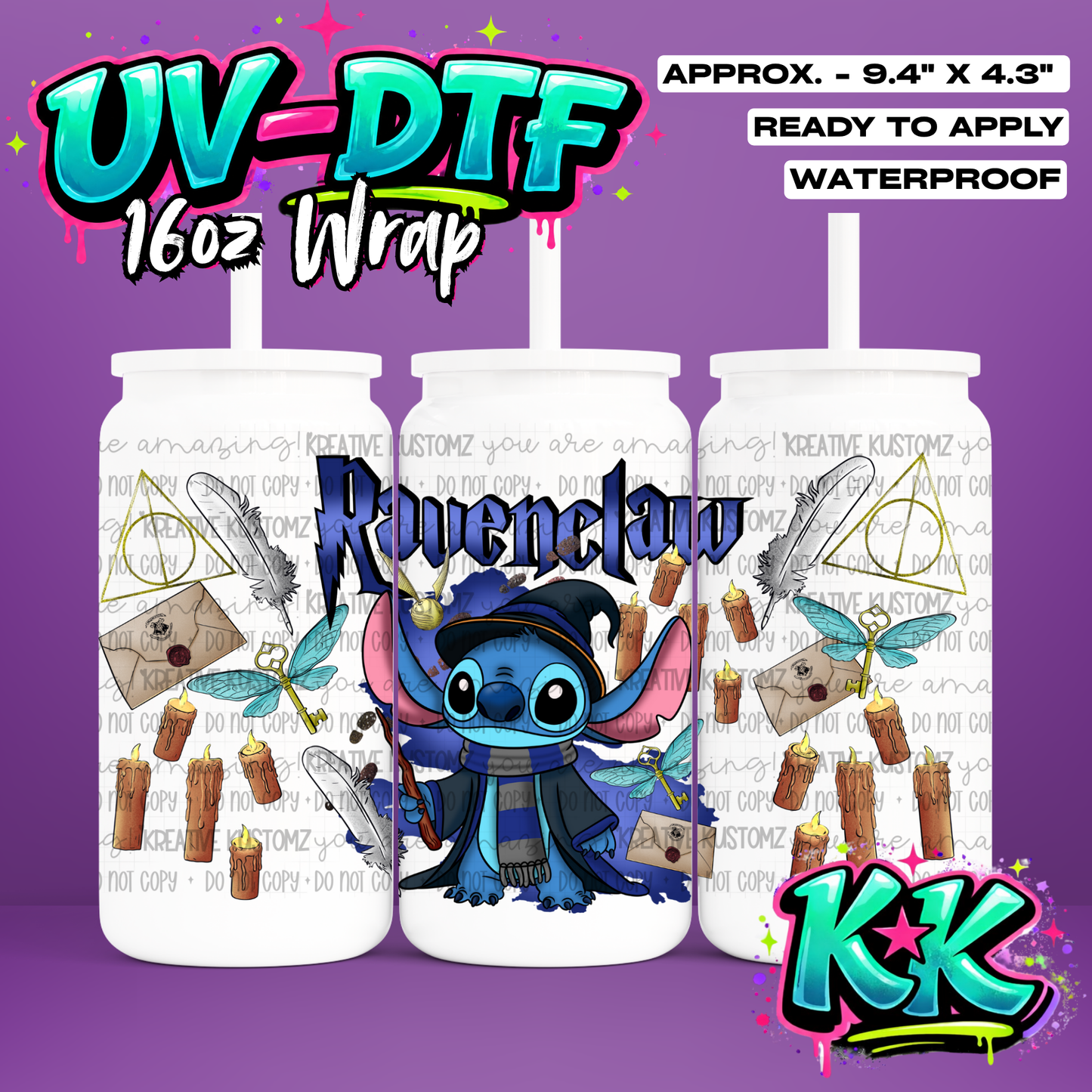 0102 | UV DTF Cup Wrap for 16oz Libbey Glass