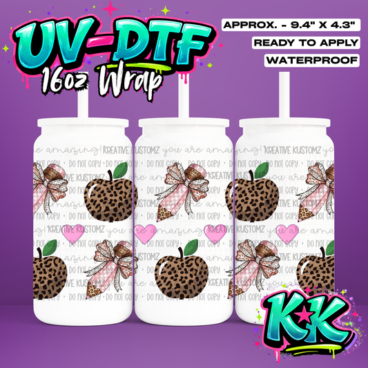 0219 | UV DTF Cup Wrap for 16oz Libbey Glass