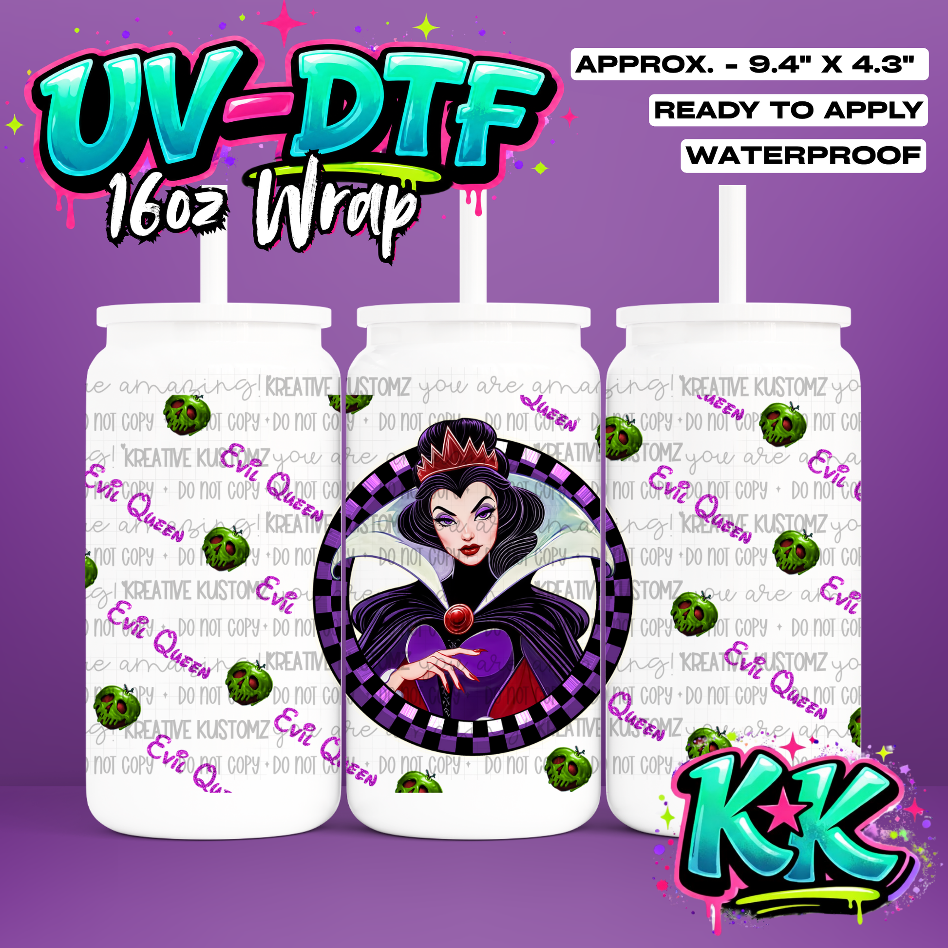 0371 | UV DTF Cup Wrap for 16oz Libbey Glass