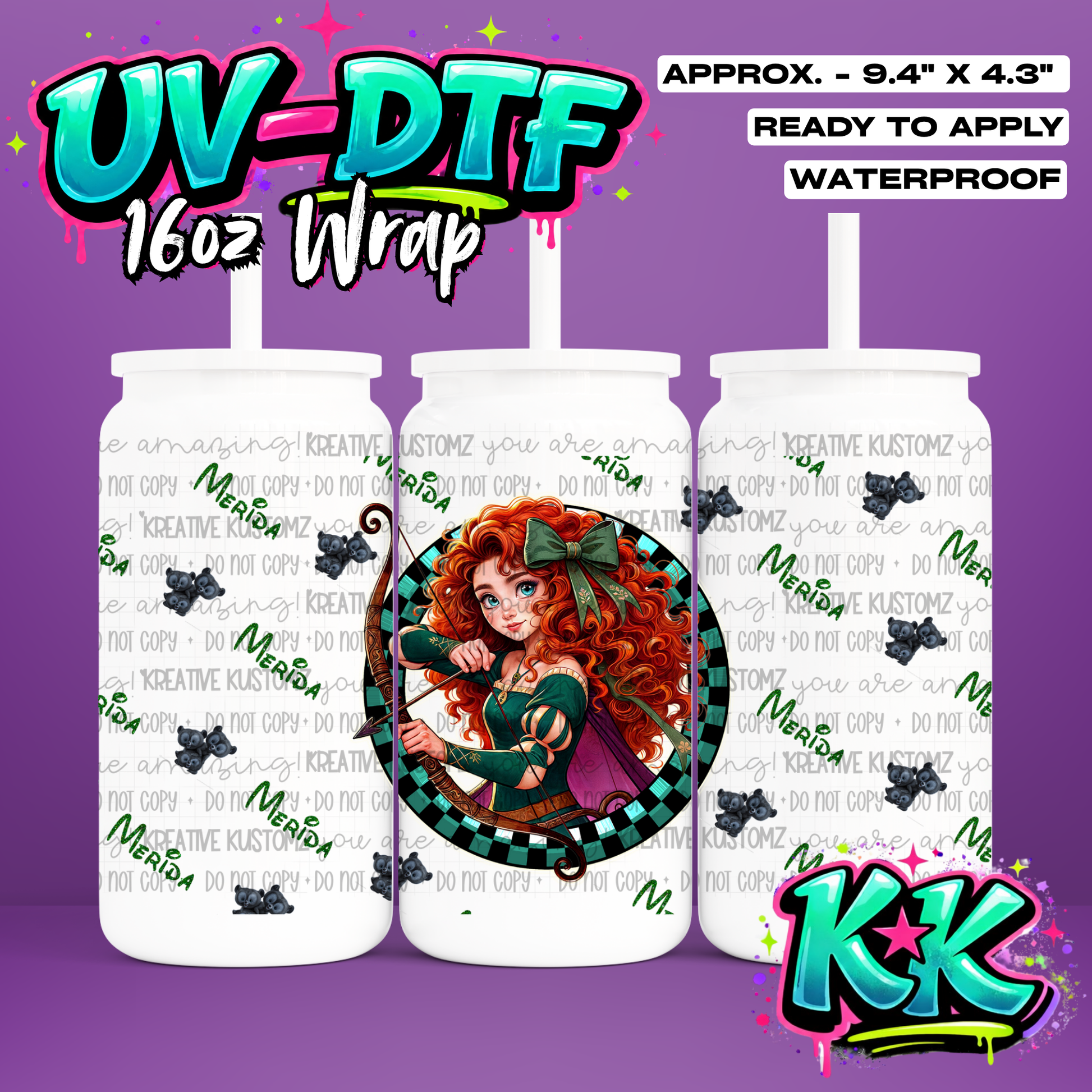 0379 | UV DTF Cup Wrap for 16oz Libbey Glass