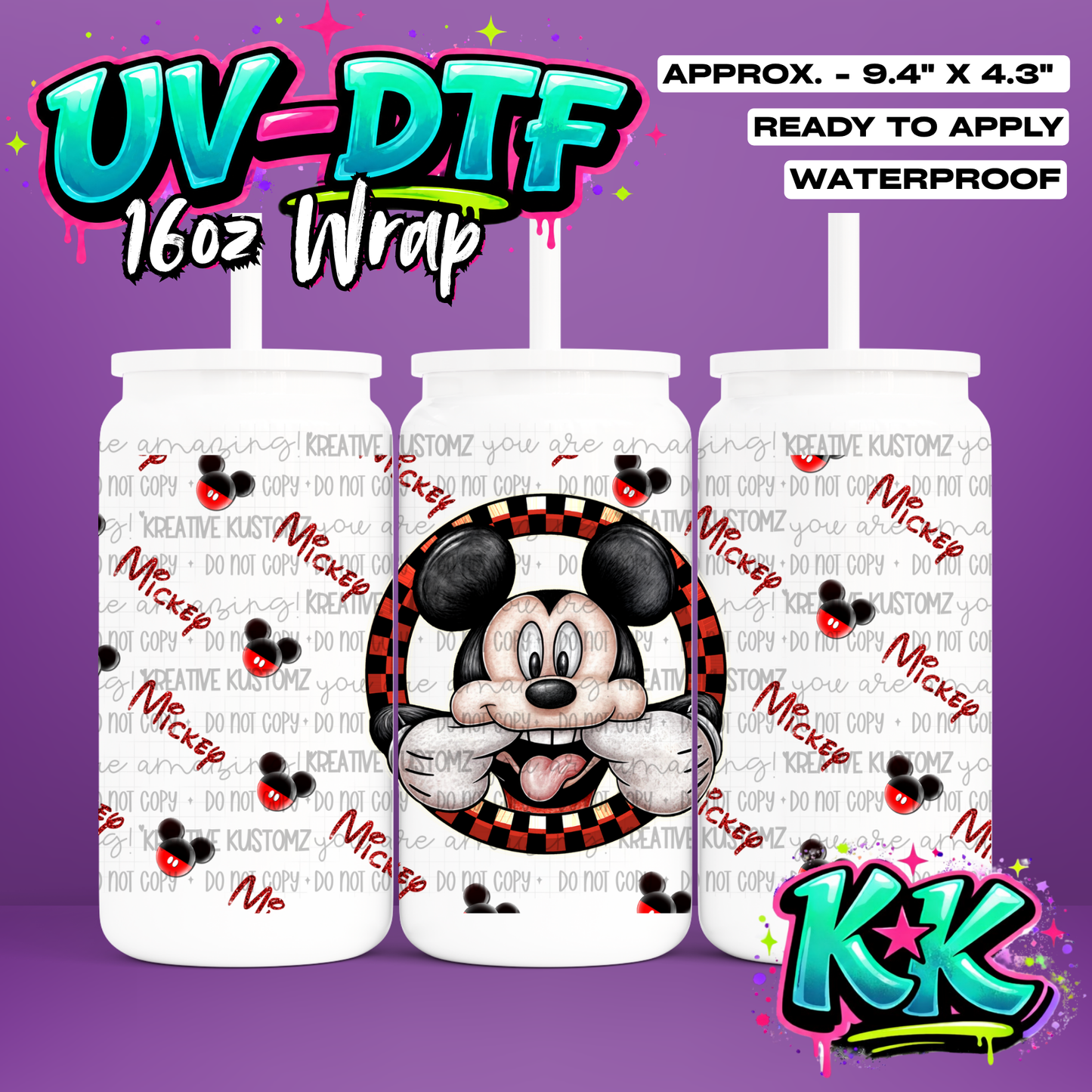 0380 | UV DTF Cup Wrap for 16oz Libbey Glass