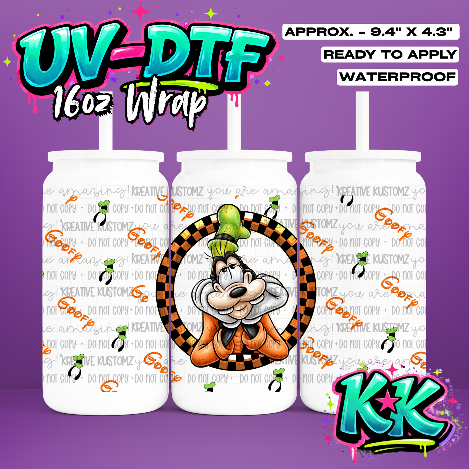 0383 | UV DTF Cup Wrap for 16oz Libbey Glass