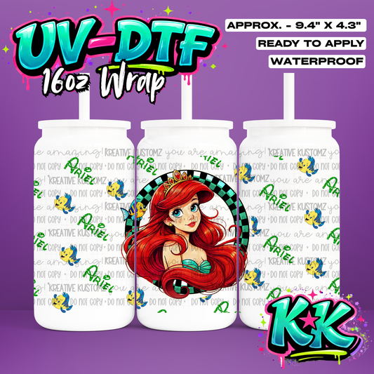 0390 | UV DTF Cup Wrap for 16oz Libbey Glass