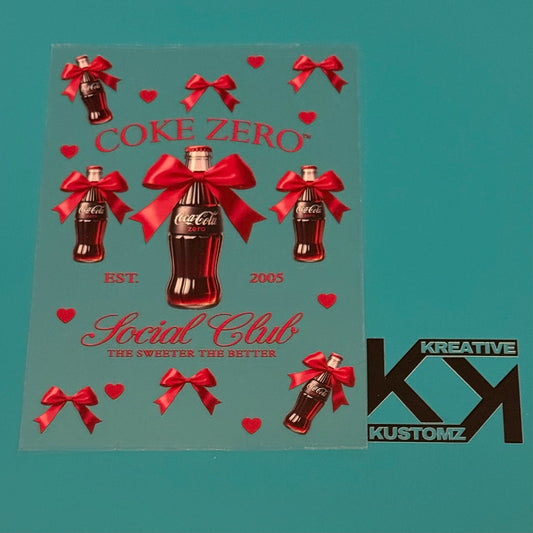 A5 Coke Zero UV-DTF NOTEBOOK WRAP