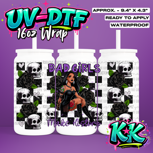 401 | UV DTF Cup Wrap for 16oz Libbey Glass