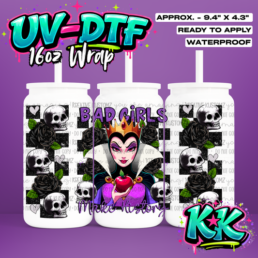 407 | UV DTF Cup Wrap for 16oz Libbey Glass