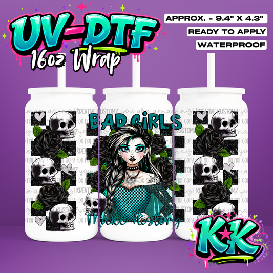 409 | UV DTF Cup Wrap for 16oz Libbey Glass