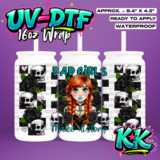 413 | UV DTF Cup Wrap for 16oz Libbey Glass