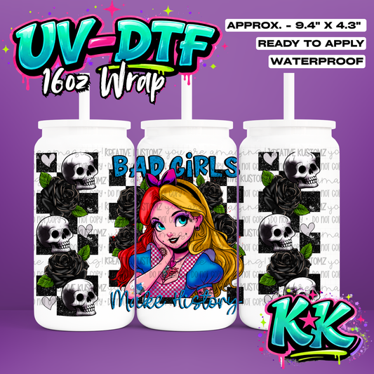 414 | UV DTF Cup Wrap for 16oz Libbey Glass