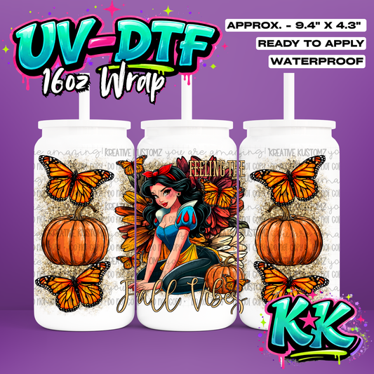 417 | UV DTF Cup Wrap for 16oz Libbey Glass