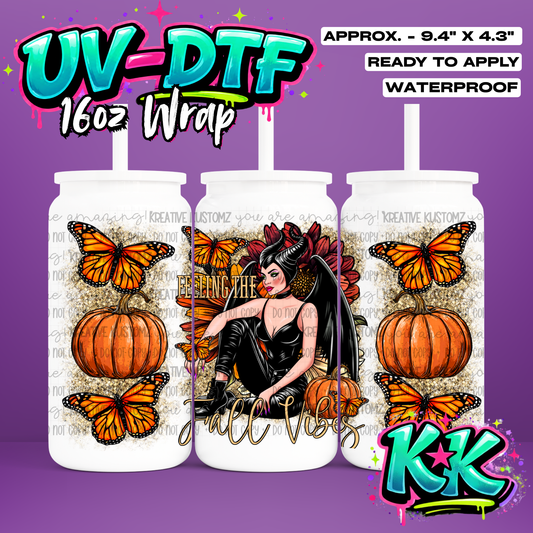 419 | UV DTF Cup Wrap for 16oz Libbey Glass