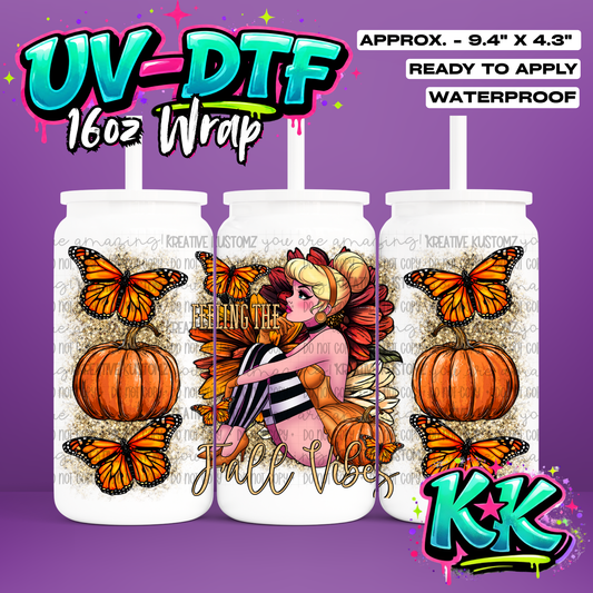 421 | UV DTF Cup Wrap for 16oz Libbey Glass