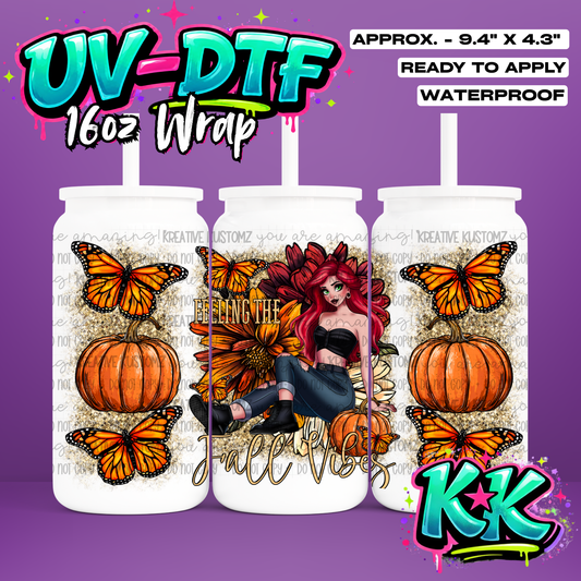 423 | UV DTF Cup Wrap for 16oz Libbey Glass