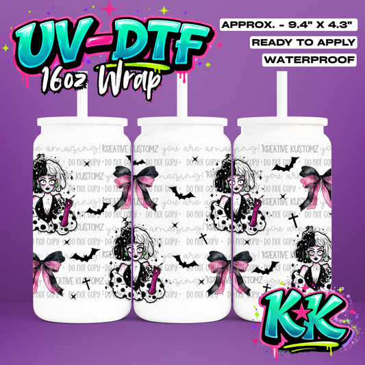 432 | UV DTF Cup Wrap for 16oz Libbey Glass