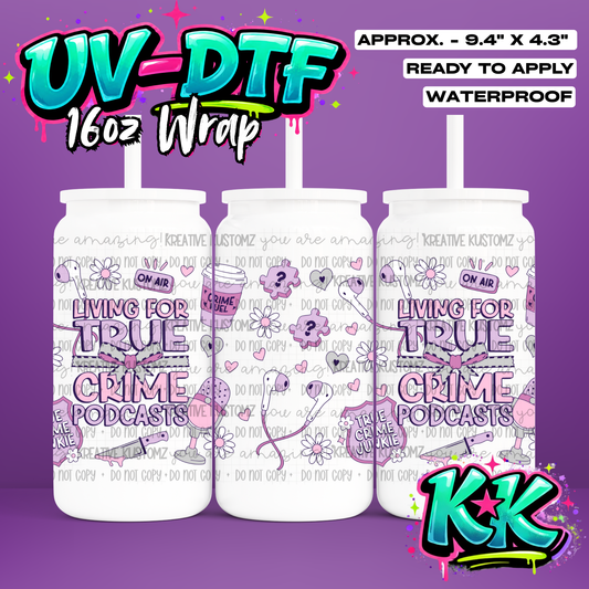 436 | UV DTF Cup Wrap for 16oz Libbey Glass