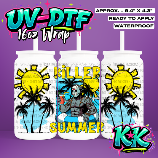 438 | UV DTF Cup Wrap for 16oz Libbey Glass