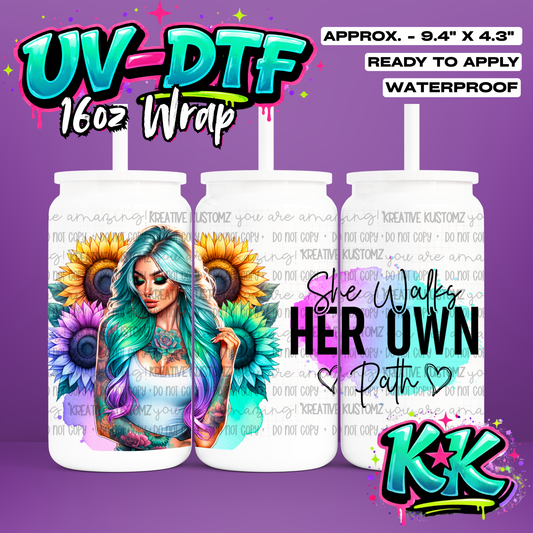 452 | UV DTF Cup Wrap for 16oz Libbey Glass