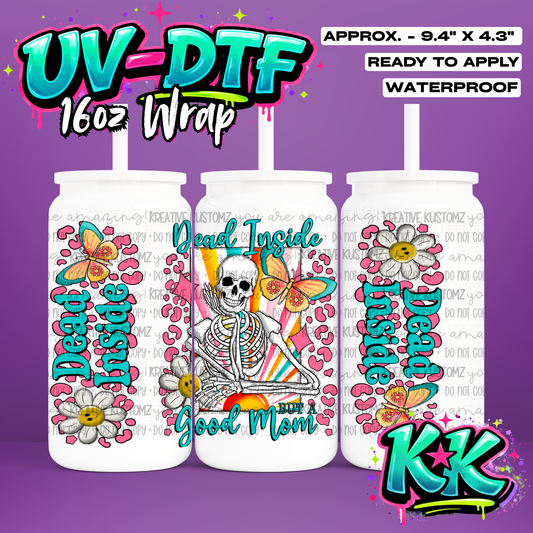 496 | UV DTF Cup Wrap for 16oz Libbey Glass