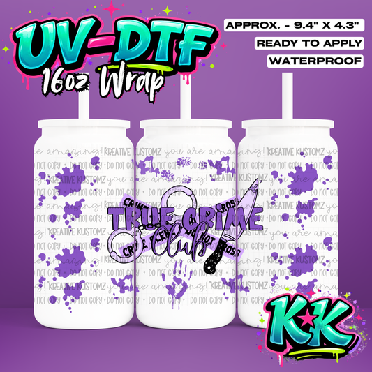 507 | UV DTF Cup Wrap for 16oz Libbey Glass