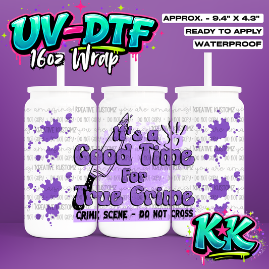 510 | UV DTF Cup Wrap for 16oz Libbey Glass