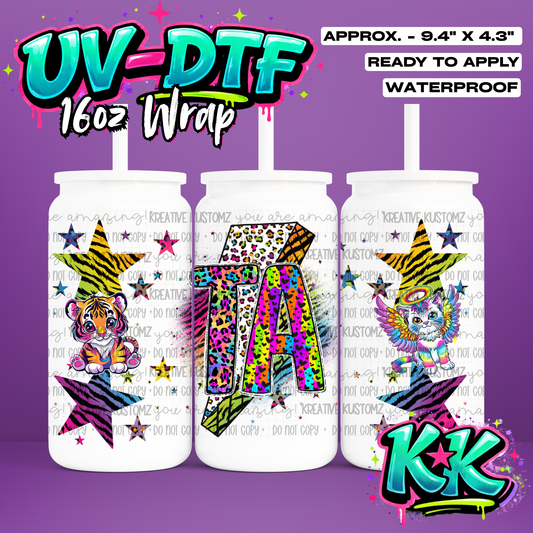 513 | UV DTF Cup Wrap for 16oz Libbey Glass