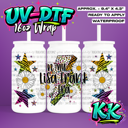 525 | UV DTF Cup Wrap for 16oz Libbey Glass