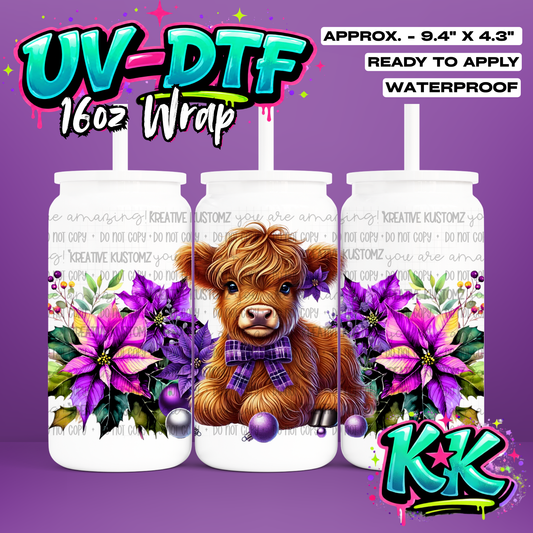 532 | UV DTF Cup Wrap for 16oz Libbey Glass