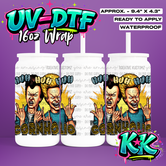 535 | UV DTF Cup Wrap for 16oz Libbey Glass