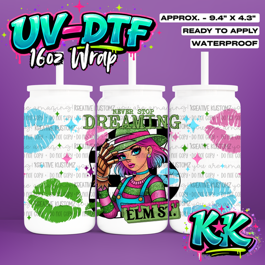551 | UV DTF Cup Wrap for 16oz Libbey Glass
