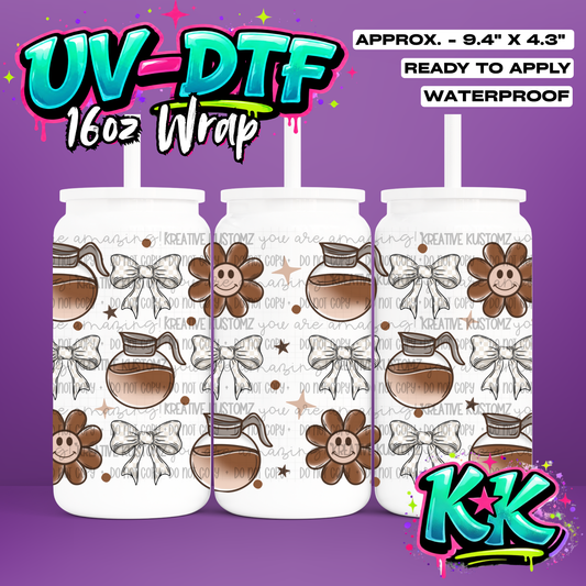 576 | UV DTF Cup Wrap for 16oz Libbey Glass
