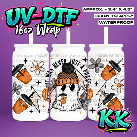 578 | UV DTF Cup Wrap for 16oz Libbey Glass