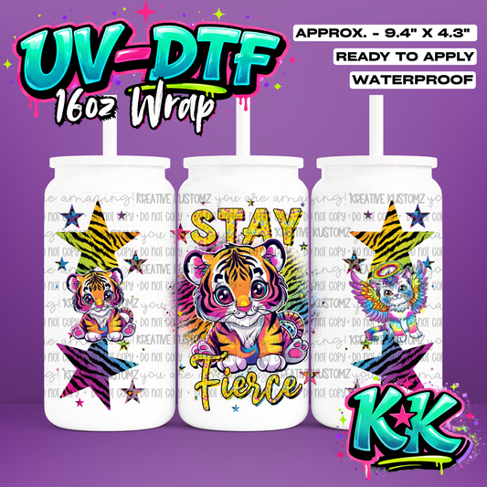 580 | UV DTF Cup Wrap for 16oz Libbey Glass