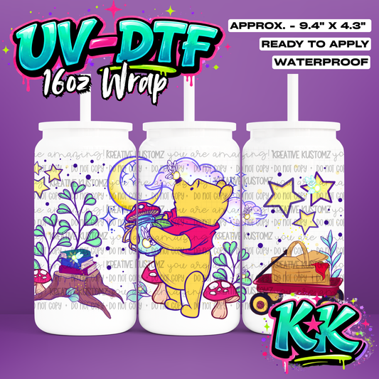 602 | UV DTF Cup Wrap for 16oz Libbey Glass