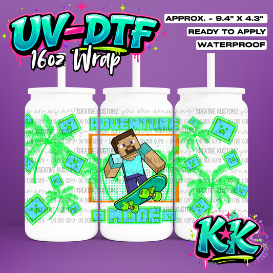 RTS | UV DTF Cup Wrap for 16oz Libbey Glass