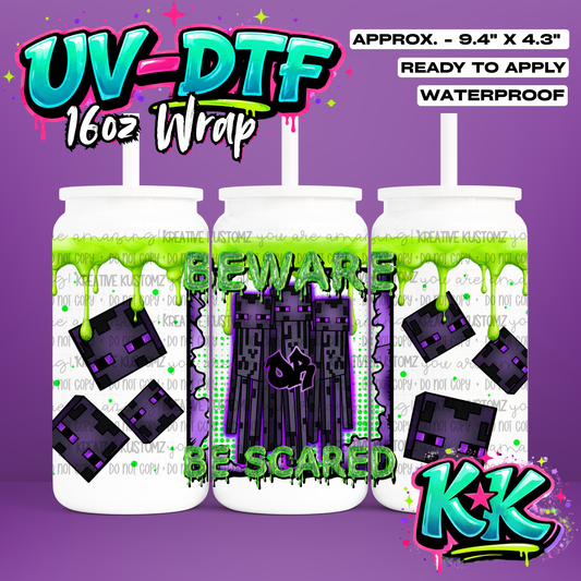 614 | UV DTF Cup Wrap for 16oz Libbey Glass