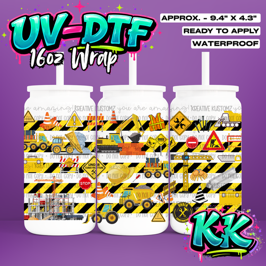 616 | UV DTF Cup Wrap for 16oz Libbey Glass