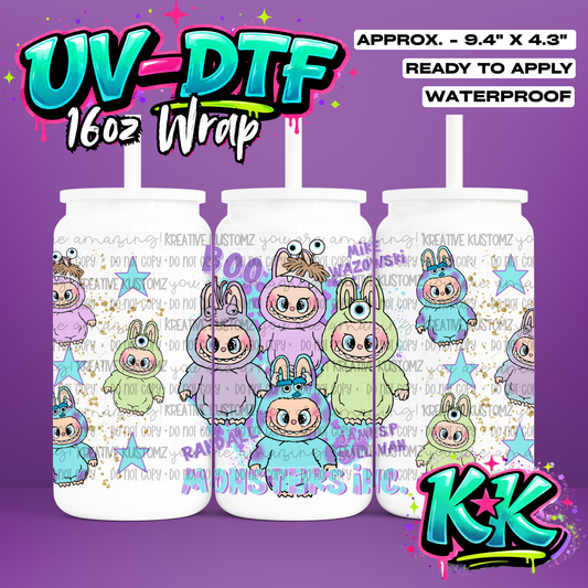 638 | UV DTF Cup Wrap for 16oz Libbey Glass