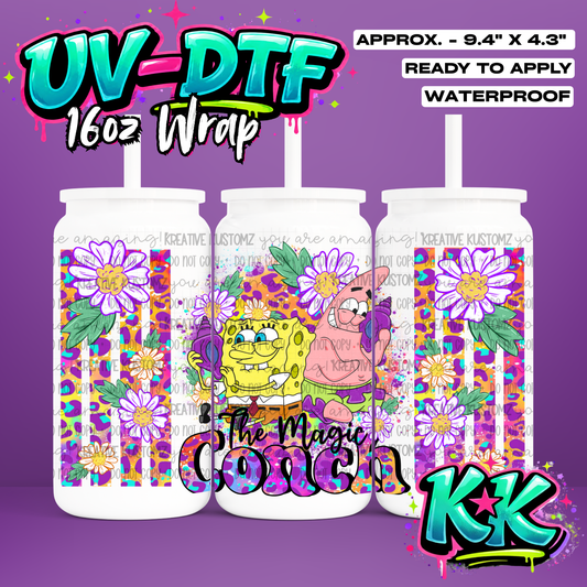 644 | UV DTF Cup Wrap for 16oz Libbey Glass