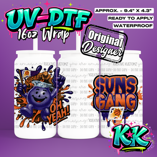 647 | UV DTF Cup Wrap for 16oz Libbey Glass
